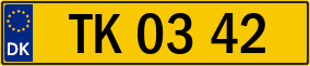 Trailer License Plate